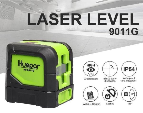 Nivel A Laser Luz Verde Auto Nivelante Hp-9011 G - 2
