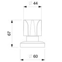 Ver imagem 2 de Acabamento de Registro Base Celite 1/2, 3/4, 1 Debba