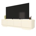 Ver imagem 5 de Rack para TV 75 e 85 Polegadas com LED Arcus Estilo Orgânico 218 cm - Off White
