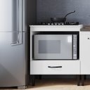 Ver imagem 2 de Balcão Cooktop Light 1 Porta e Espaço para Forno - Casajá - Branco