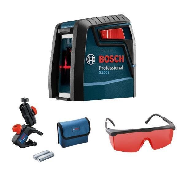 Nível A Laser De Linhas Bosch Gll2-12 + Acessórios