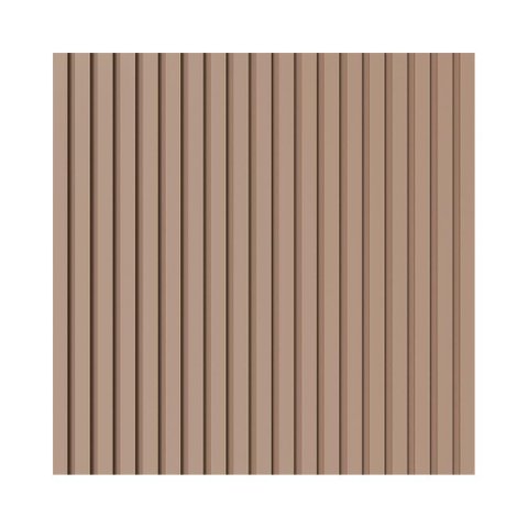 Painel Ripado Eva Laminado Autocolante 10cm Play Creme Metro