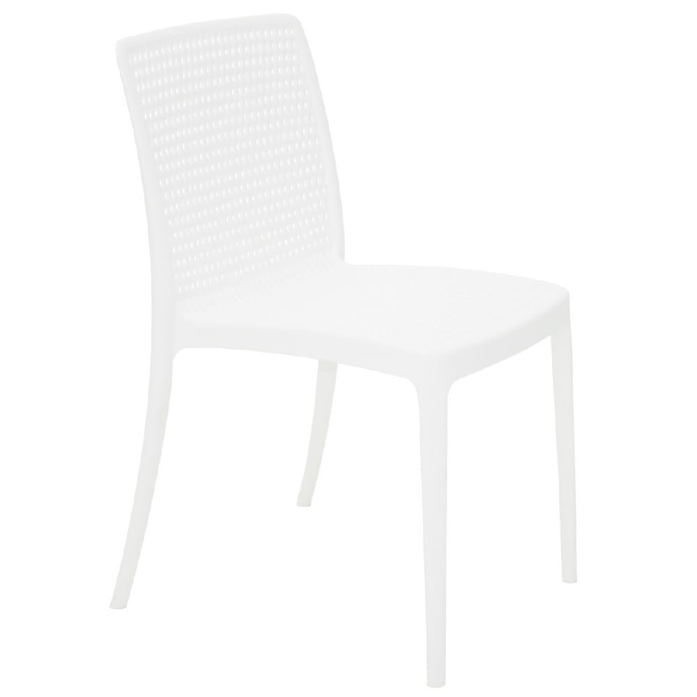 Conjunto de 4 Cadeiras Tramontina Isabelle em Polipropileno e Fibra de Vidro Branca - 6