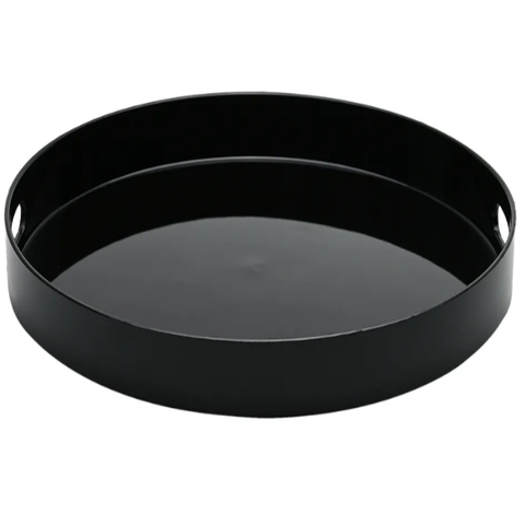 Bandeja Redonda com Alça Bandeija de Café da Manhã Cantinho do Café Decorativa Mimo Style 35cm - Pre