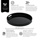 Ver imagem 7 de Bandeja Redonda com Alça Bandeija de Café da Manhã Cantinho do Café Decorativa Mimo Style 35cm - Pre