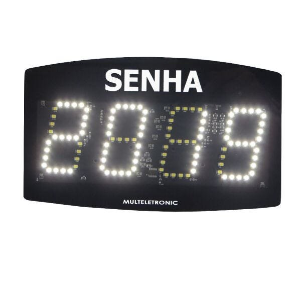 Painel de Senha Atendimento Multeletronic Controle Cristal - 2