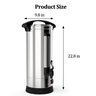 Takywep Cafeteira Comercial 65 Xícaras 10l Aço Inox Prata Rápida - 3