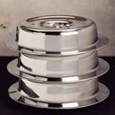 Ver imagem 4 de 10 Cloche Tramontina Aço Inox 28cm Cúpula para Servir Tampa de Alimentos Restaurante