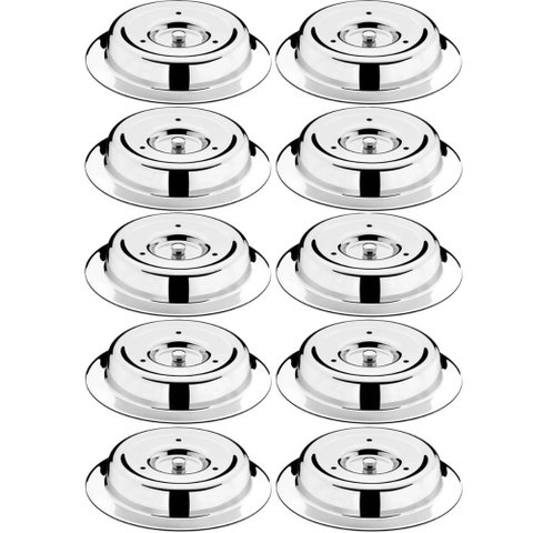 10 Cloche Tramontina Aço Inox 28cm Cúpula para Servir Tampa de Alimentos Restaurante