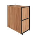 Ver imagem 4 de Armário Escritório Baixo 63cm X 36cm 2 Portas F5 Office Cor:nogal com Preto