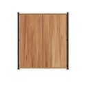 Ver imagem 3 de Armário Escritório Baixo 63cm X 36cm 2 Portas F5 Office Cor:nogal com Preto