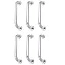 Ver imagem 1 de Alça de Apoio Barra 30cm Kit 6 Unidades Inox Cadeirante Idoso Acessibilidade Box Corrimao Banheiro C