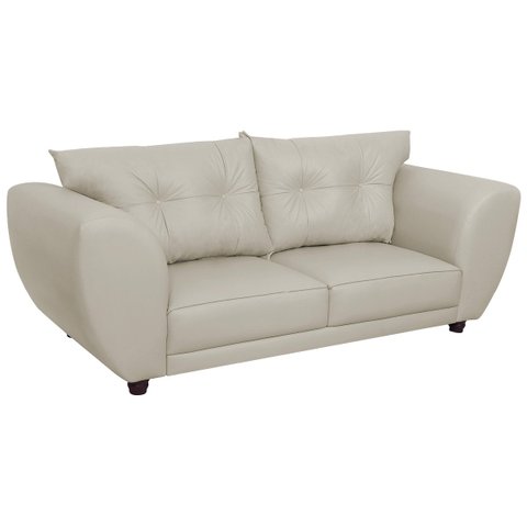 Sofá 2 Lugares Tulipa Linho Bege - ADJ Decor
