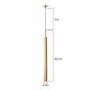 Ver imagem 2 de Pendente Tubo Champanhe 50cm 1xgu10 Cabo 3m Starlumen St643