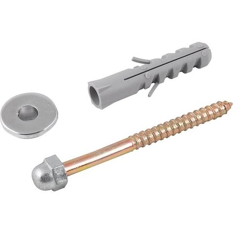Parafuso P/ Vaso Sanitário 12mm Kit Completo 100 Un Latonado