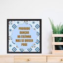 Ver imagem 1 de Quadro Decorativo Dançar na Cozinha- 33x33cm:moldura Branca