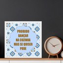 Ver imagem 2 de Quadro Decorativo Dançar na Cozinha- 33x33cm:moldura Branca