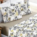 Ver imagem 2 de Jogo de Lençol Casal Padrão Quality Malha 100% Algodão Estampado 4 Peças - Blossom Bia Enxovais