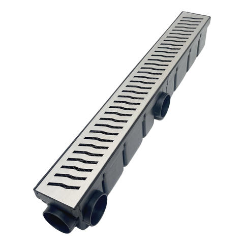 Ralo Piscina 6x50 Inox Raio com Tela Coletor Plástico Preto