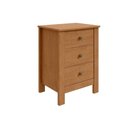 Ver imagem 4 de Mesa de Cabeceira Infantil Maggiore 3 Gavetas MDF-MDP Amêndoa Lopas
