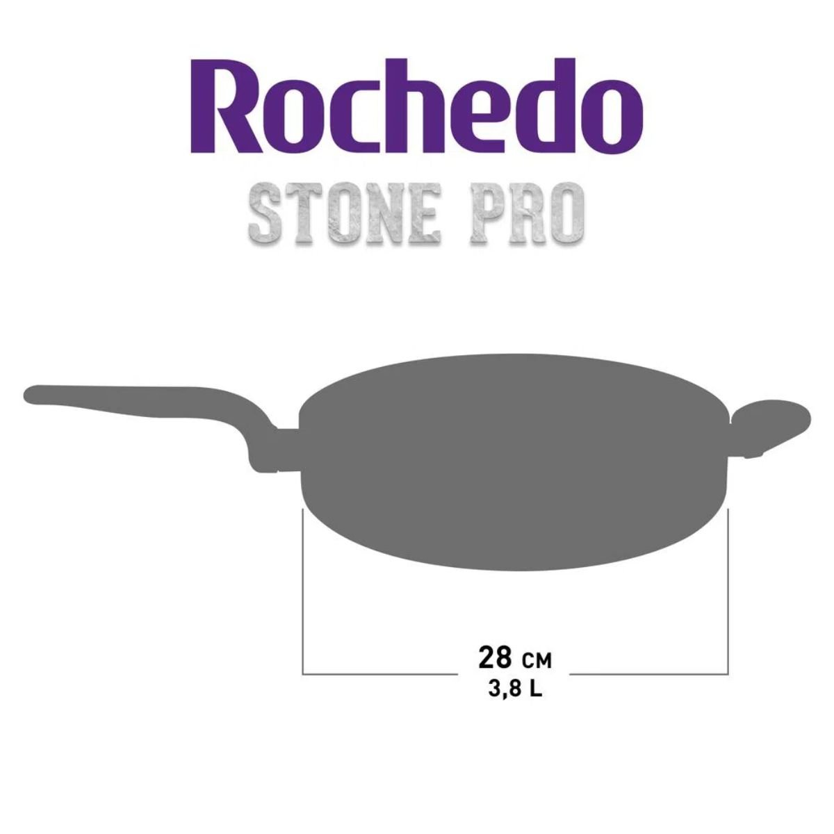 FRIGIDEIRA FUNDA 28CM ROCHEDO STONE PRO 9295305831 - 7