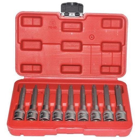 Jogo de Soquete Torx Macho com 9 Peças
