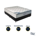 Ver imagem 3 de Cama Box Casal Preto e Colchão Freedom Molas Ensacadas Ortobom