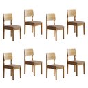 Ver imagem 1 de Kit 8 Cadeiras para Sala de Jantar com Pés Madeira Maciça Ana