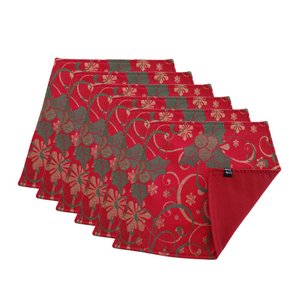 Jogo Americano Luxo Espirito Natalino Dupla face 6 UN