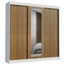 Guarda-roupa Casal Madesa Kansas 3 Portas de Correr com Espelho 3 Gavetas - 2