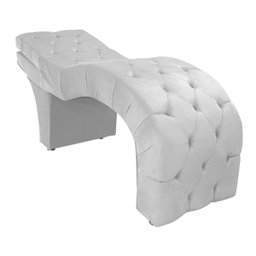 Maca Estética Estofada Reclinável Ergonômica Suede Tati:branco - 2