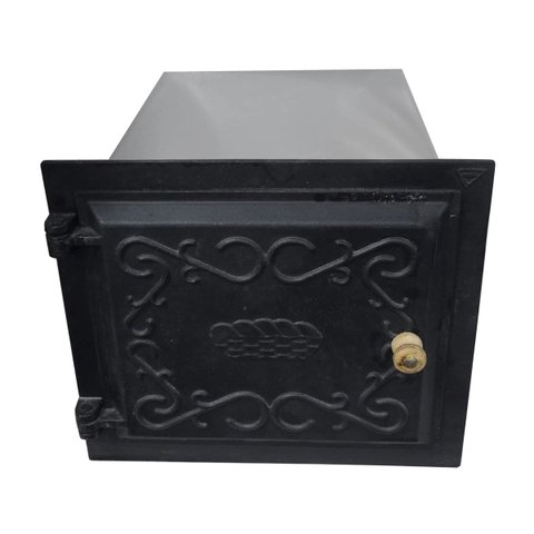 Forno a Lenha Embutir Inox com Tampa Ferro Fundido - Volpato