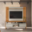 Ver imagem 6 de Conjunto Painel Extensível Rack Tremonti/elora Tv até 70 Polegadas Nature/off White G77 - Gran Belo