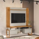 Ver imagem 1 de Conjunto Painel Extensível Rack Tremonti/elora Tv até 70 Polegadas Nature/off White G77 - Gran Belo