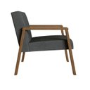Ver imagem 4 de Kit 2 Poltrona Decorativa Madeira Maciça Jequitibá Assento com Persintas Slim