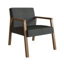 Ver imagem 6 de Kit 2 Poltrona Decorativa Madeira Maciça Jequitibá Assento com Persintas Slim