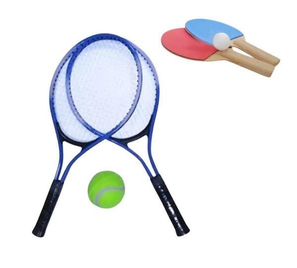 Kit Tenis Com 2 Raquetes 52Cm + Bolinha Amador Juvenil - 1