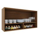 Ver imagem 2 de Armário Aéreo Toronto 120cm 2 Portas Ripado Freijó - Indékes