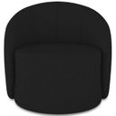 Ver imagem 5 de Poltrona Sala Decorativa Redonda 91cm Steve Linho Preto I01 - Mpozenato