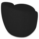 Ver imagem 7 de Poltrona Sala Decorativa Redonda 91cm Steve Linho Preto I01 - Mpozenato