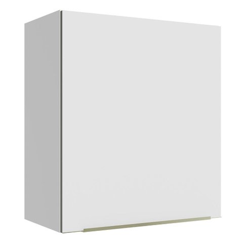 Armário Aéreo Madesa Lux 60 cm 1 Porta Branco/Branco Veludo