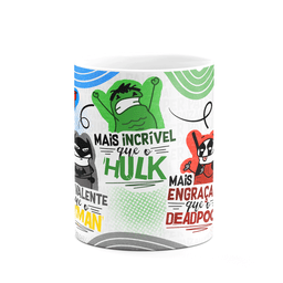 Caneca Flork Pais - Pai Herói Geek - Branca - 3