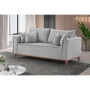 Ver imagem 2 de Sofá 4 Lugares Living M-46 Martins Veludo Cinza