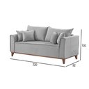 Ver imagem 3 de Sofá 4 Lugares Living M-46 Martins Veludo Cinza