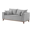 Ver imagem 1 de Sofá 4 Lugares Living M-46 Martins Veludo Cinza