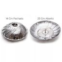 Ver imagem 3 de Kit 3 Cesto Cozimento Vapor Inox Cozinha Legumes Panela 22Cm
