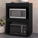 Ver imagem 3 de Balcao com Tampo para Forno e Cooktop 75 Cm Adriana Preto Reajl
