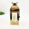 Lanterna Decorativa Marroquina Dourada Inox 25x10cm P - 6