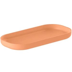 Bandeja de Banheiro Pequena Dual ou Laranja Minério Porta Objetos Organizador de Lavabo