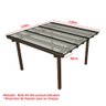 Cobertura Policarbonato Alveolar 3,00m x 3,00m - Cristal 4mm - 4